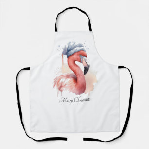 Christmas Flamingo Apron