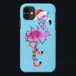 Christmas Flamingo iPhone 11 Case<br><div class="desc">santa claus flamingo christmas, 
wildlife beak summer beautiful, 
flamingos happy cartoon vintage, 
watercolor drawn funny snow , 
cute sketch cool pink, 
trendy sweet art hat , 
holiday love tropic animal, 
gift illustration xmas tropical, 
exotic winter merry bird , 
flamingo santa claus christmas, </div>