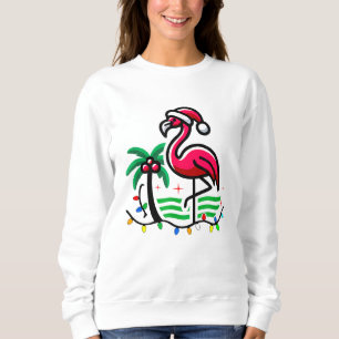 "Christmas Flamingo Fun" Sweatshirt