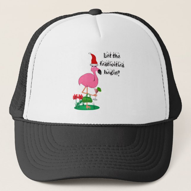 Christmas Flamingo Hat (Front)
