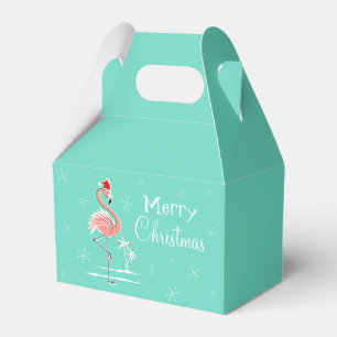 Christmas Flamingo Merry Christmas favour box gabl