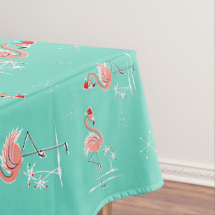 Christmas Flamingo Multi large pattern Tablecloth