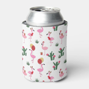 Christmas Flamingo Party   Holidays Can Cooler