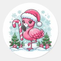 Christmas Flamingo Sublimation Clipart-10424