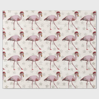 CHRISTMAS FLAMINGO Wrapping Paper