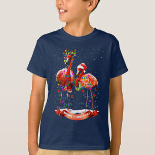 Christmas Flamingos T-Shirt
