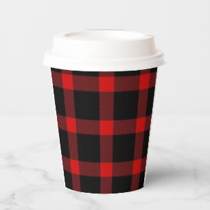 Christmas flannel paper cups