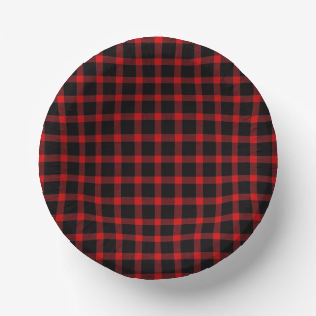 Christmas flannel  paper plate (Front)