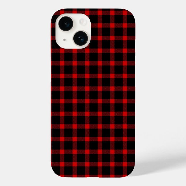 Christmas flannel/Winter iPhone 14 Case (Back)