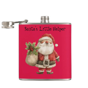 Christmas Flask - Santa's Little Helper 