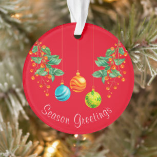 Christmas Floral And Ornaments