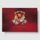 Christmas Floral Crest Monogram Wedding