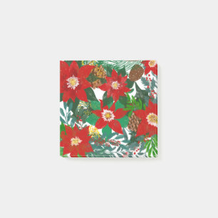 Christmas Floral Leaf Art Post-it Notes