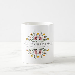 Christmas floral Mug 