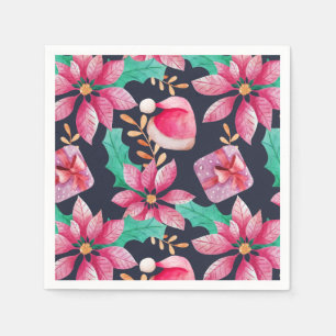 Christmas Floral Napkin
