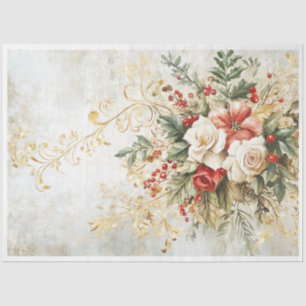 Christmas Florals Tissue Paper