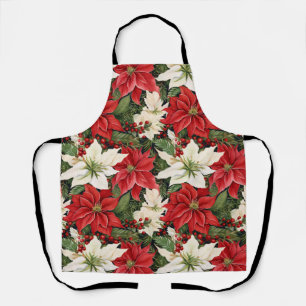 Christmas Flowers Apron