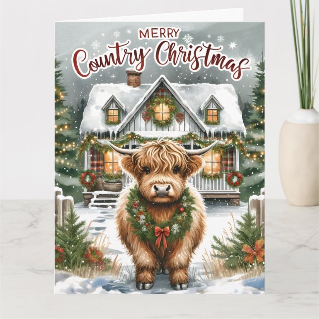 Christmas Folded Greeting Card (Front)