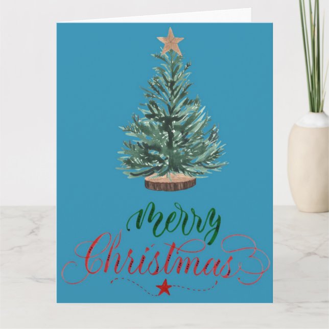 Christmas Folded Greeting Card (Front)