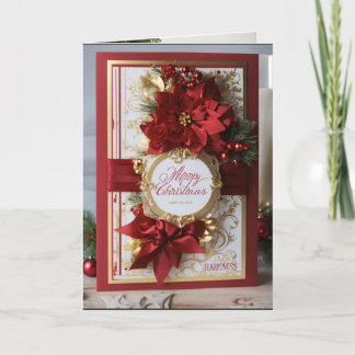 Christmas Folded Thank You Card
