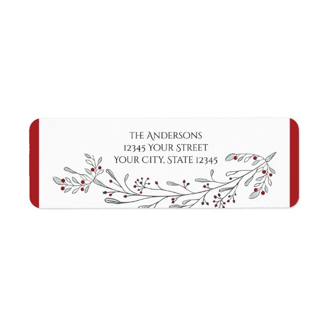 Christmas Foliage and Berries (Front)