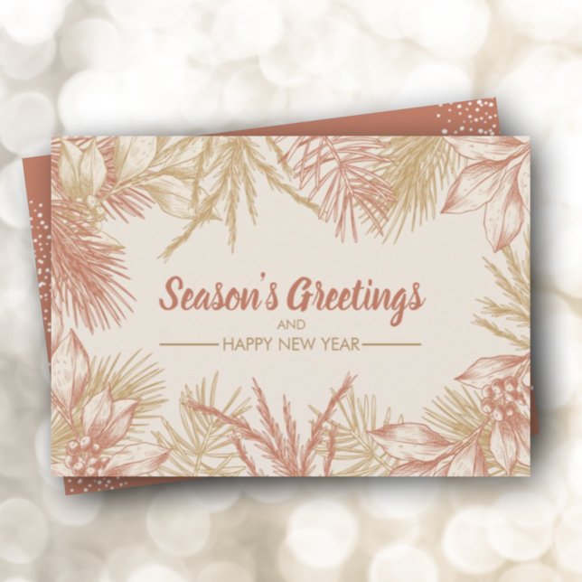 Christmas Foliage Flat Holiday Card (Creator Uploaded)