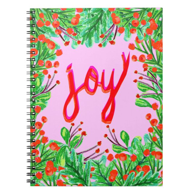 Christmas Foliage - Joy Notebook (Front)
