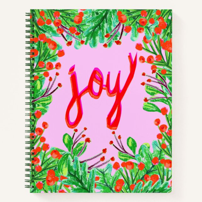 Christmas Foliage - Joy Notebook (Front)