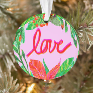 Christmas Foliage - Love Ornament