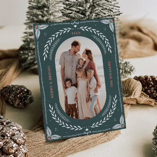 Christmas Folk Art Holiday Photo Card