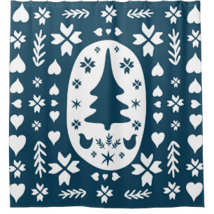 Christmas Folk Art: Scandinavian Doodle.