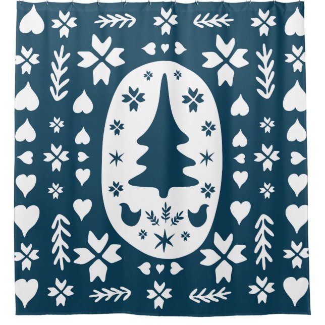 Christmas Folk Art: Scandinavian Doodle. (Front)