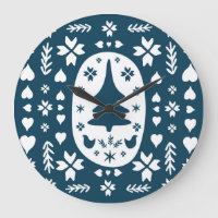 Christmas Folk Art: Scandinavian Doodle.