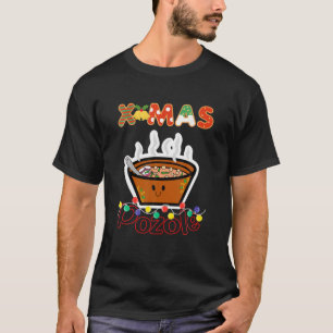 Christmas Foodie Cute Pozole Bowl Ugly Pajama T-Shirt
