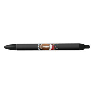 Christmas Football Ball Lights Funny Boys Men Spor Black Ink Pen