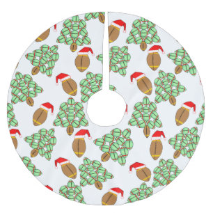 Christmas Football  Brushed Polyester Tree Skirt
