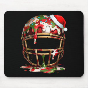 Christmas Football Drip Boys Ice Cream Drip Camo S Mouse Pad