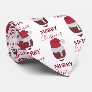 Christmas Football Gridiron Ball Festive Tie