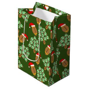 Christmas Football Medium Gift Bag