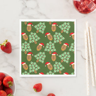 Christmas Football Napkin