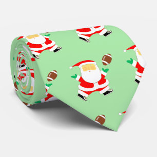 Christmas Football Neck Tie