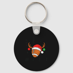 Christmas Football Pajama Shirt Santa Claus Matchi Keychain