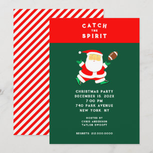 Christmas Football Party Invitation