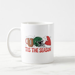 Christmas Football Tis the Season Sports Holiday  Coffee Mug