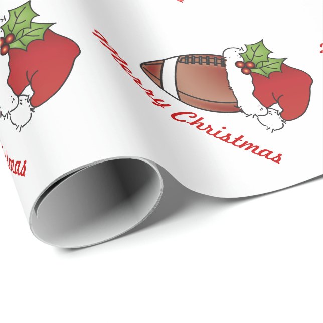 Christmas Football Wrapping Paper (Roll Corner)