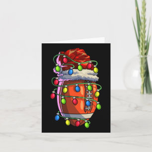 Christmas Football Xmas Christmas Lights Football  Card