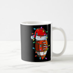 Christmas Football Xmas Santa Sports Hat Ball Kids Coffee Mug