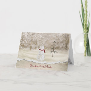 Christmas for Aunt and Uncle Holiday Card
