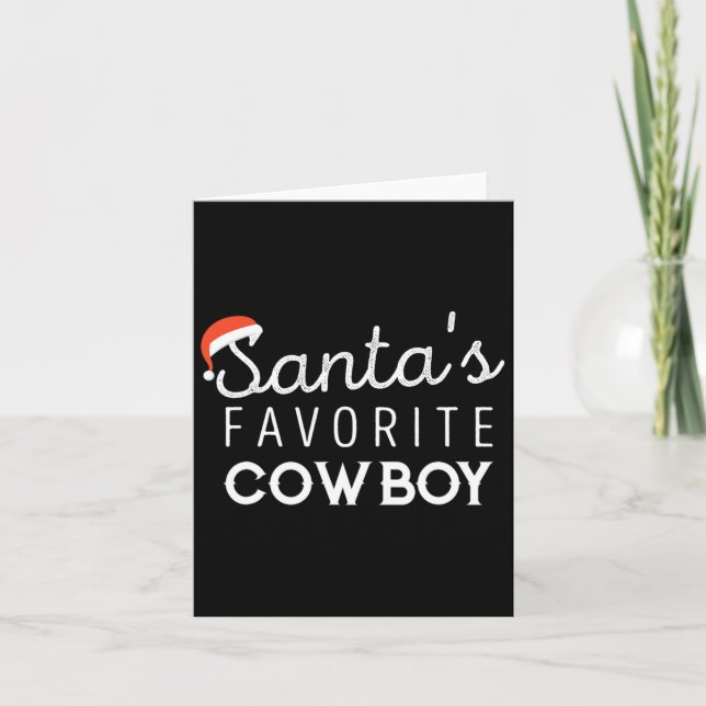 Christmas For Cowboys  Card (Front)