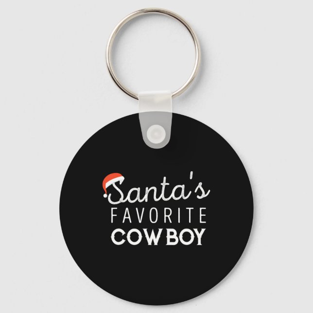Christmas For Cowboys  Keychain (Front)